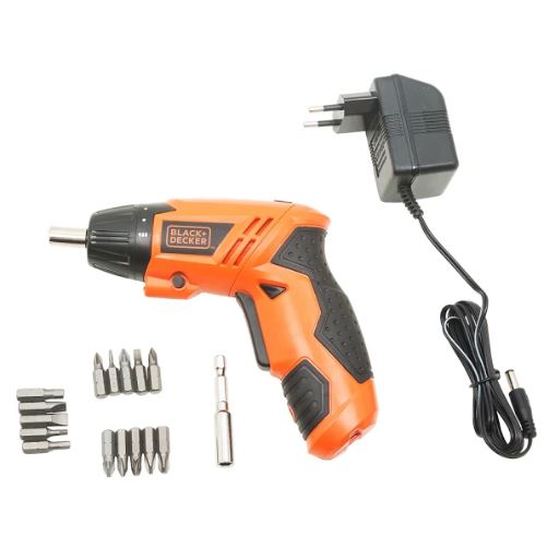BLACK+DECKER – 4.8V Cordless Screwdriver Set – 15 Accessories