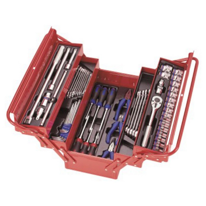 King Tony Mechanics Tool Box Set 62 Pieces with Plastic Inserts