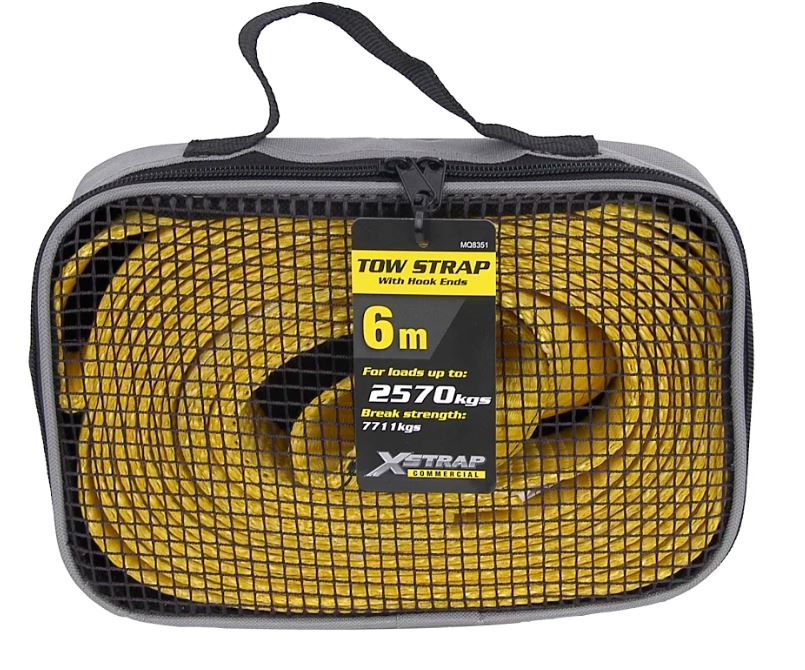 Motoquip X- Strap Commercial Duty Tow Strap Sewn  Loop Ends