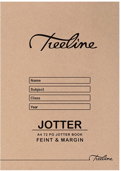 Treeline Scribbler Feint & Margin A4 72 pg (Pack of 20)