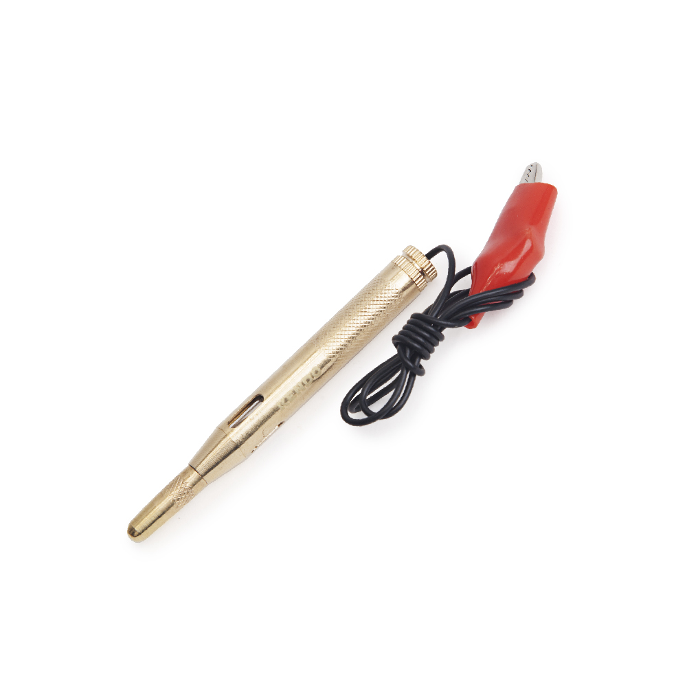 Kendo DC Tester Solid Brass Pen (0-24v) – High Circuit Electrical Tester