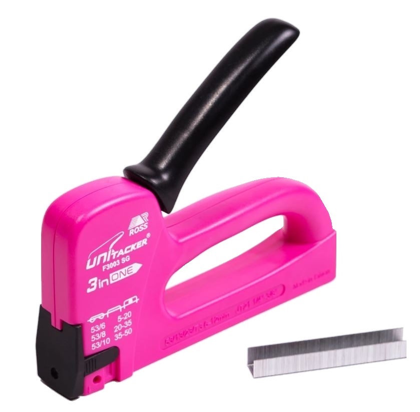 Ross Unitacker Staple Gun (3 in 1) – Pink