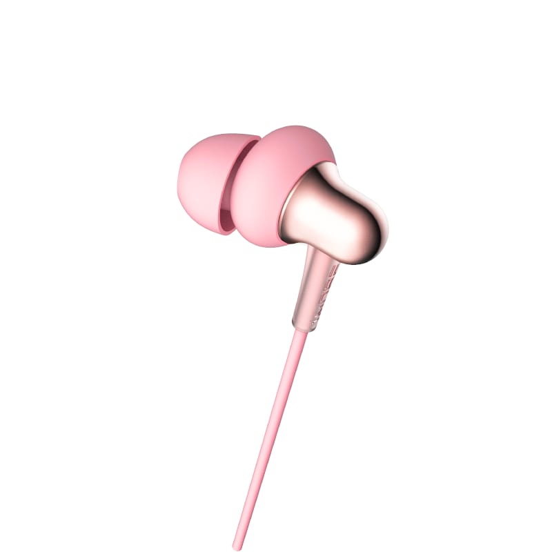 1MORE Stylish Dual Dynamic Driver Wired In-Ear Headphones – Gold – Pink