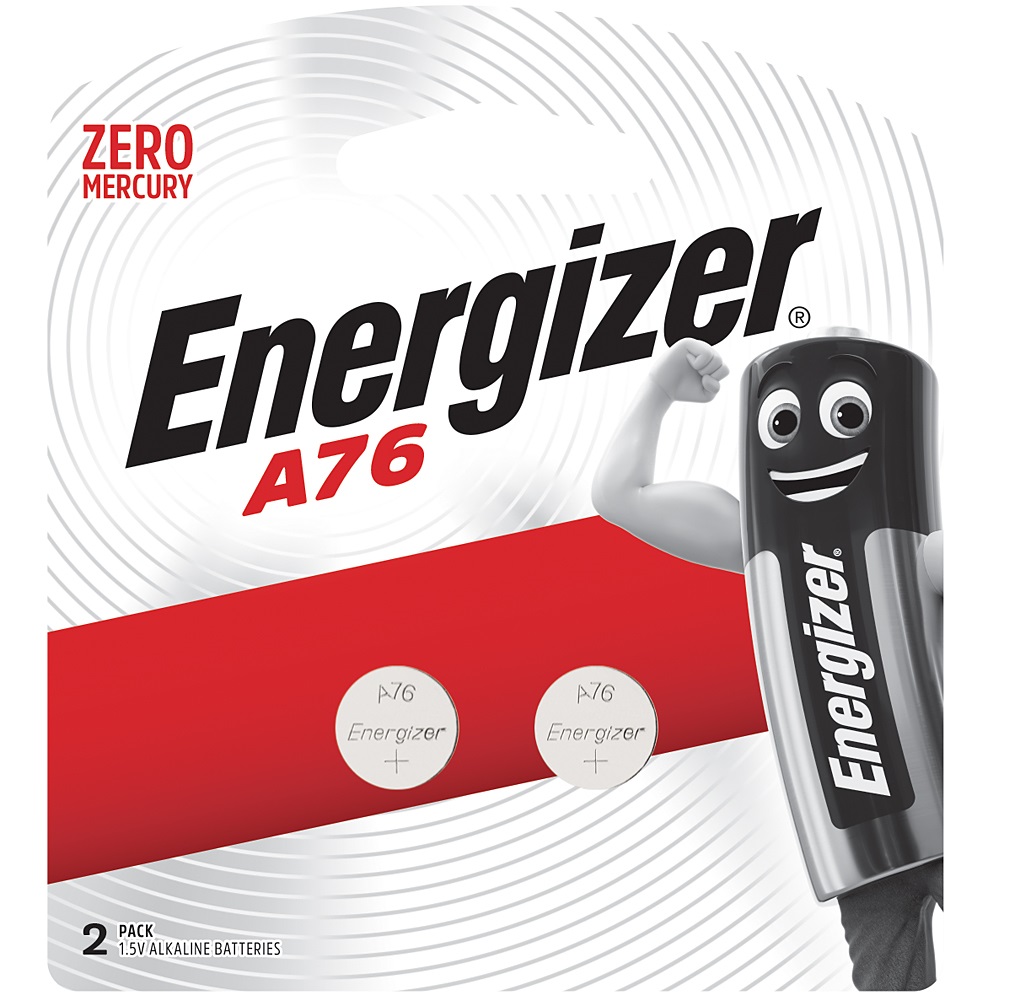 Energizer A76BP2 1.5v Alkaline A76 Battery Card 2