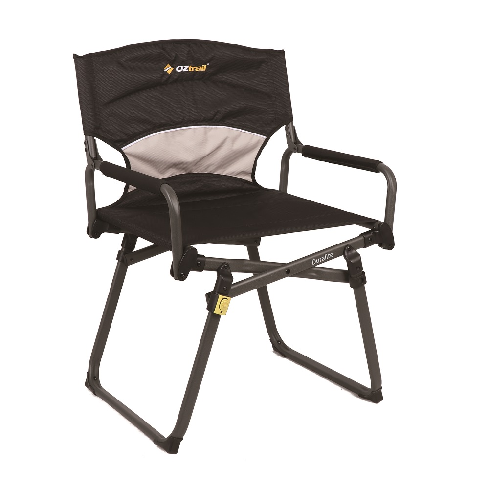 OZtrail Duralite Compact Lightweight Directors Chair 120kg