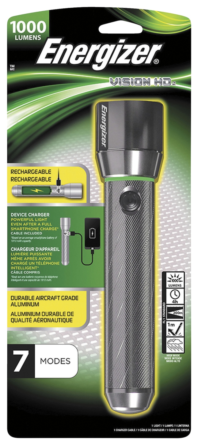 Energizer Vision HD Focus Rechargeable Metal Light