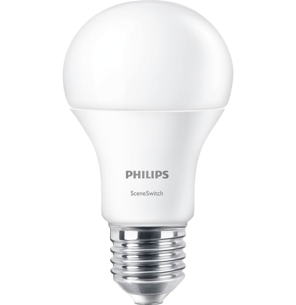 Philips 7.5-70W E27 Screw Scene Switch LED  – Warm White Bulb – Pack of 8