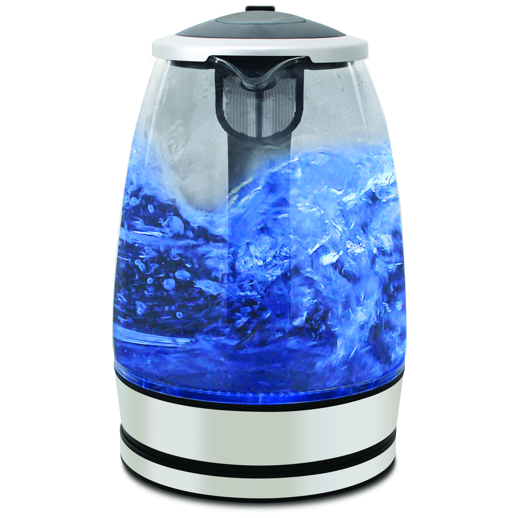 Mellerware Kettle 360 Degree Cordless Glass Silver 1.8L 2200W “Azure”