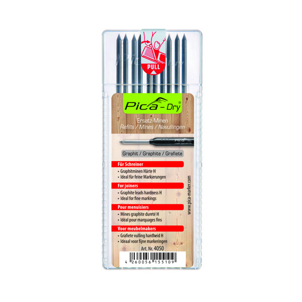 Refills Graphite Set Of 10 Leads Hardness H