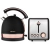 Pack 2 Piece Set Stainless Steel Black Kettle And Toaster “Rose Gold” Pack 2 Piece Set Stainless Steel Black Kettle And Toaster “Rose Gold”