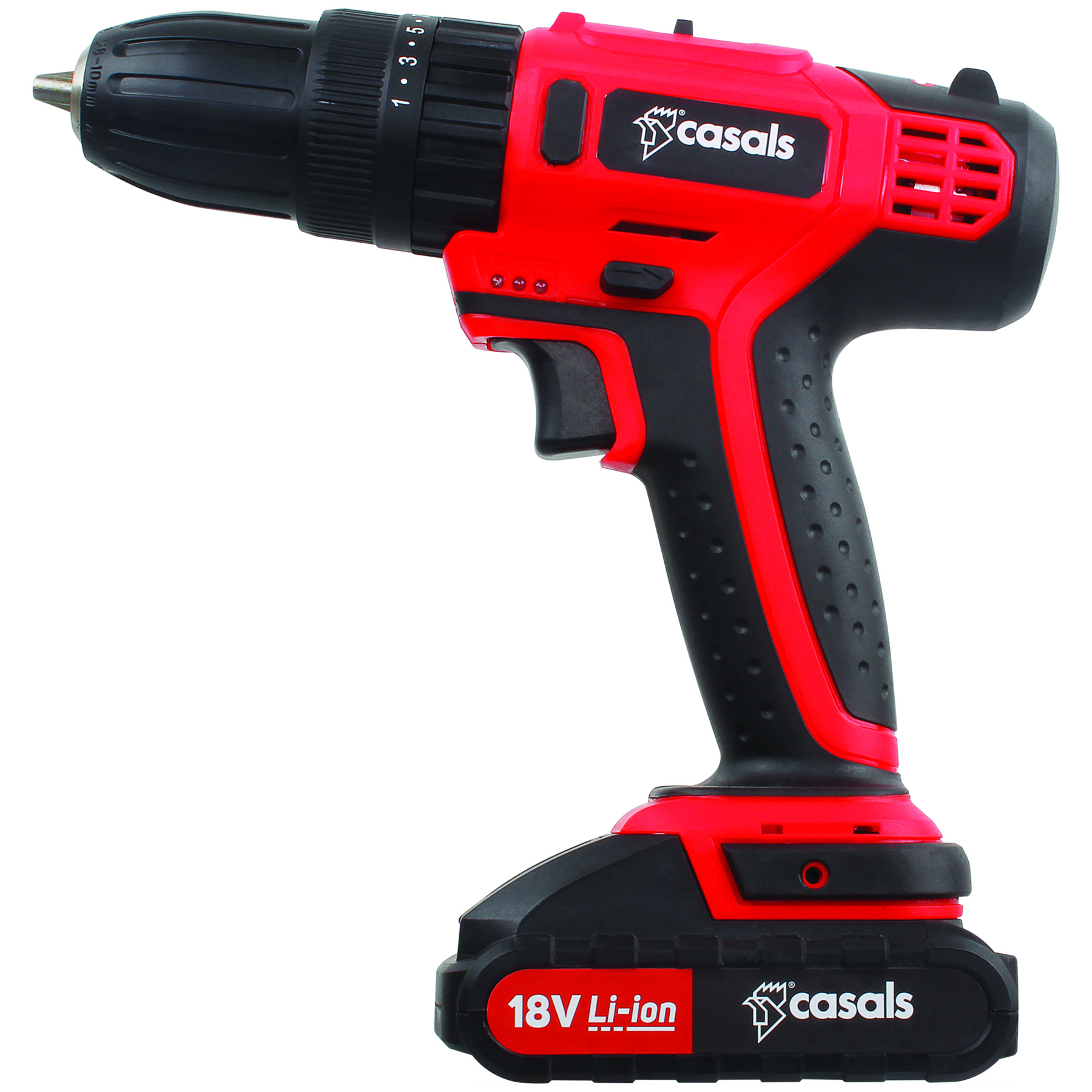 Casals – 18V Cordless Impact Drill With Li-Ion Battery and 13 Piece Set