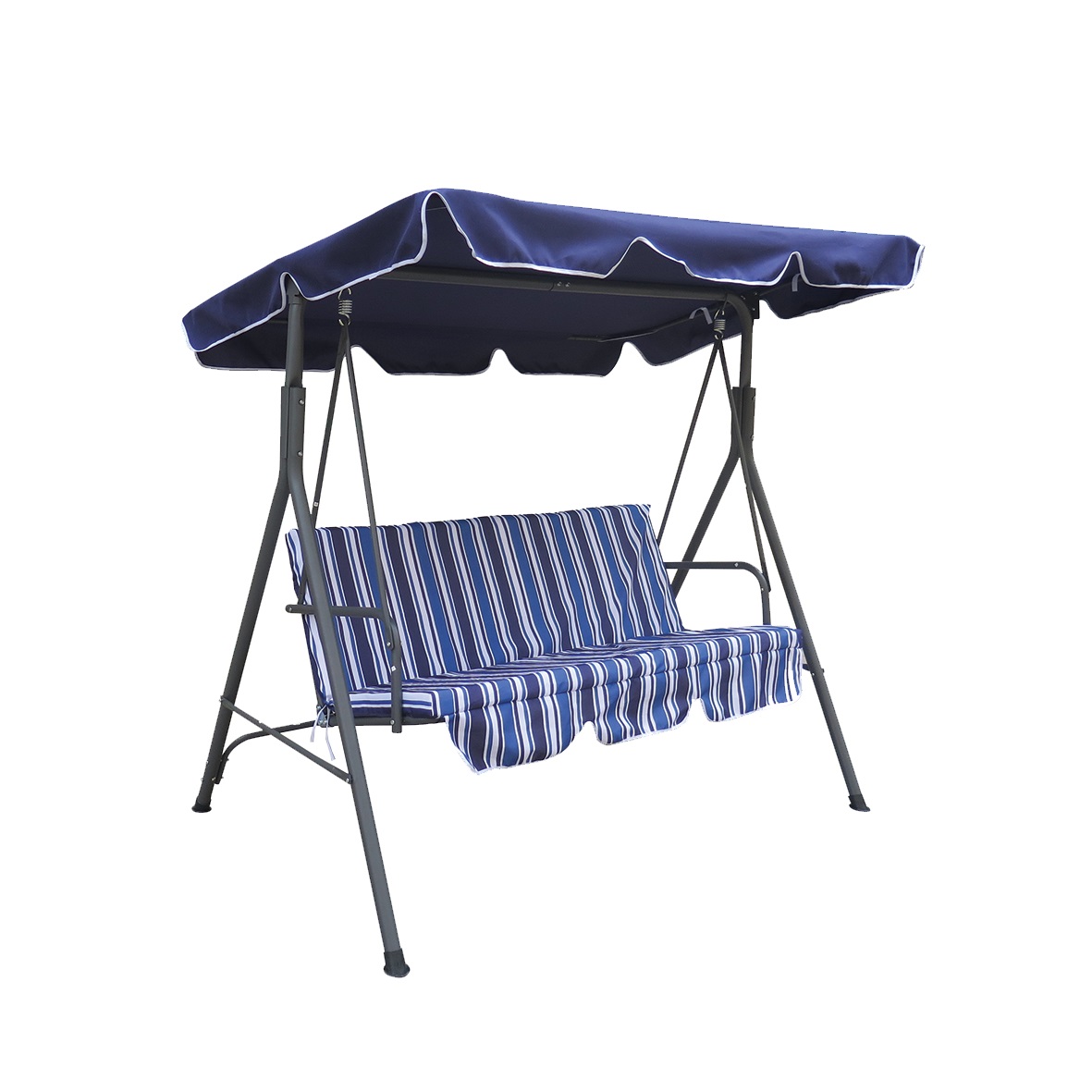 Chill-Out Garden Swing , Dark Grey Steel Frame