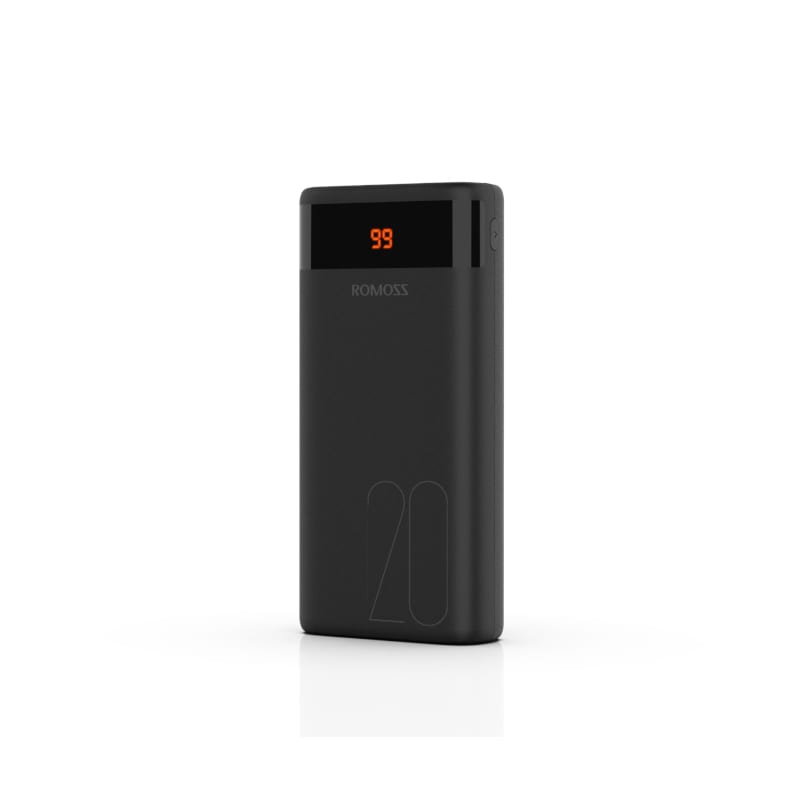 Romoss Ares 20 20000mAh Dual USB Power Bank – Black