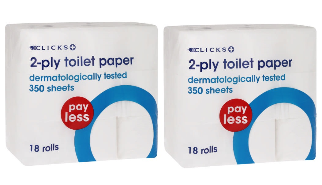 Clicks – Payless 2-Ply Toilet Paper (36 Rolls)