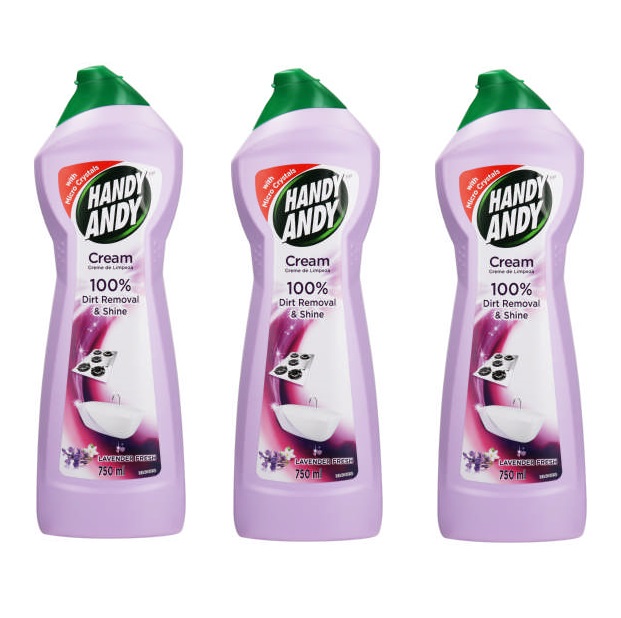Handy Andy –  Household Cleaning Cream Lavender – 3 x 750ml