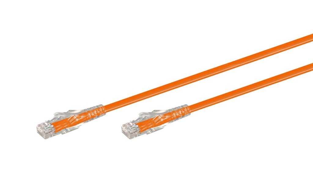 0.3M CAT6 Moulded Flylead – Orange