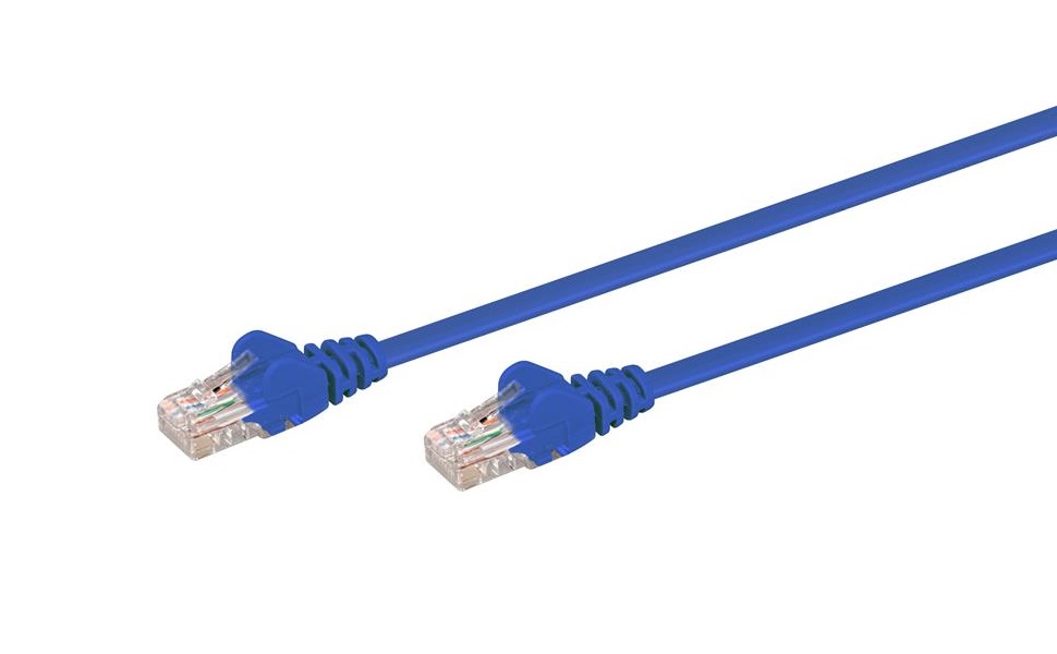 0.5M CAT5E Moulded Flylead – Blue