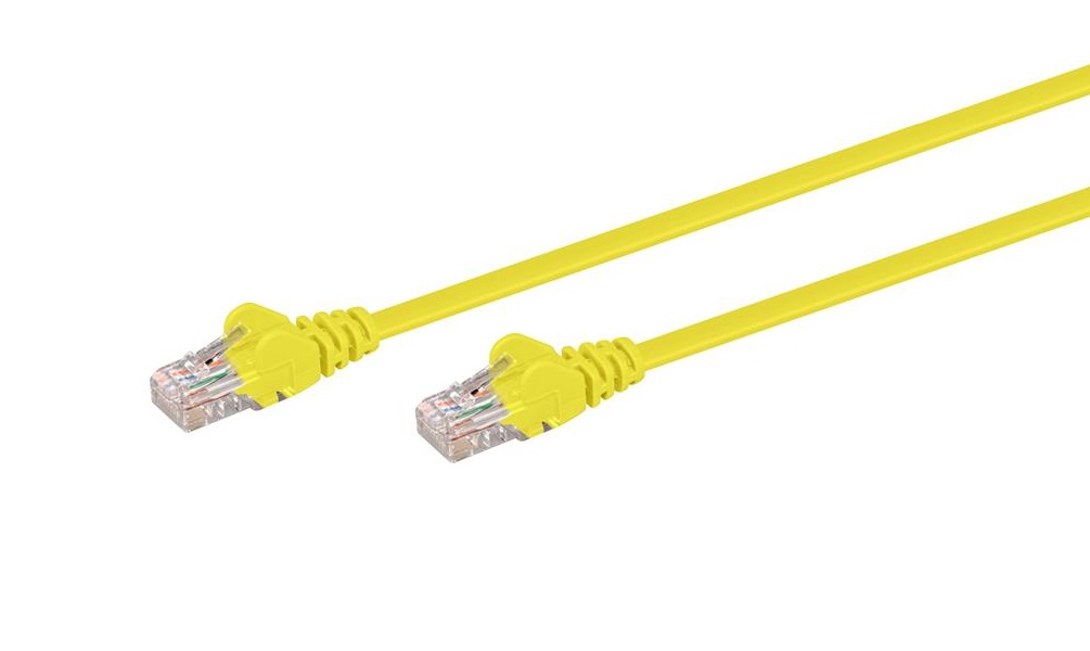 5M CAT5E Moulded Flylead – Yellow