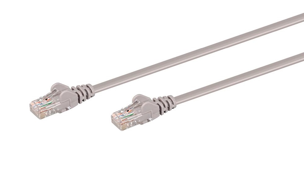 15M CAT5E Moulded Flylead – Grey