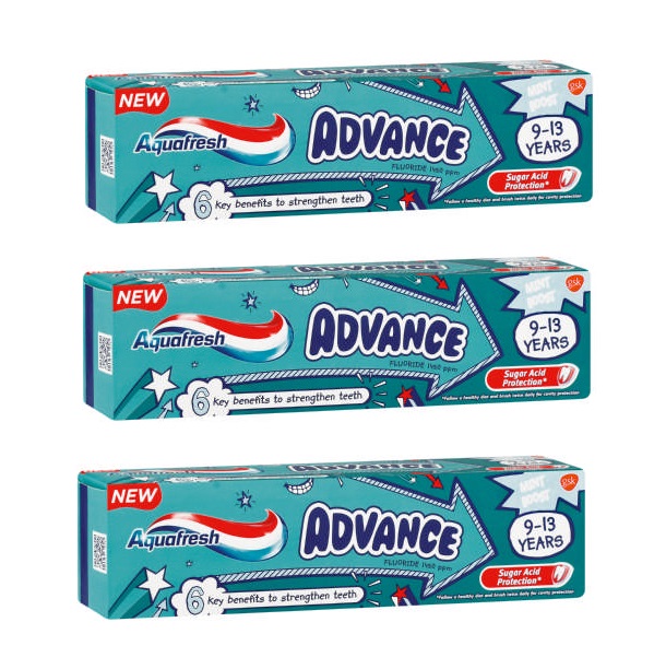 Aquafresh – Advance Kids Toothpaste – 3 x 75ml