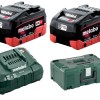 Metabo – 2 x Batteries (8.0Ah) and Charger Combo Set in MetaLoc Case Metabo – 2 x Batteries (8.0Ah) and Charger Combo Set in MetaLoc Case