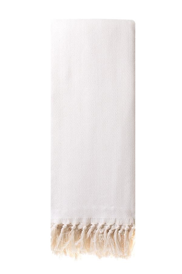 Turkish Throw / Blanket – Herringbone (220x240cm) – Sand