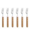 Amefa Steak Forks Wood 6 Piece Amefa Steak Forks Wood 6 Piece