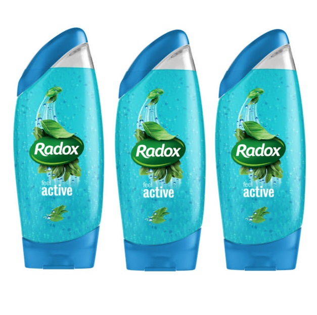Radox – Feel Active Shower Gel / Body Wash (3 x 250ml)