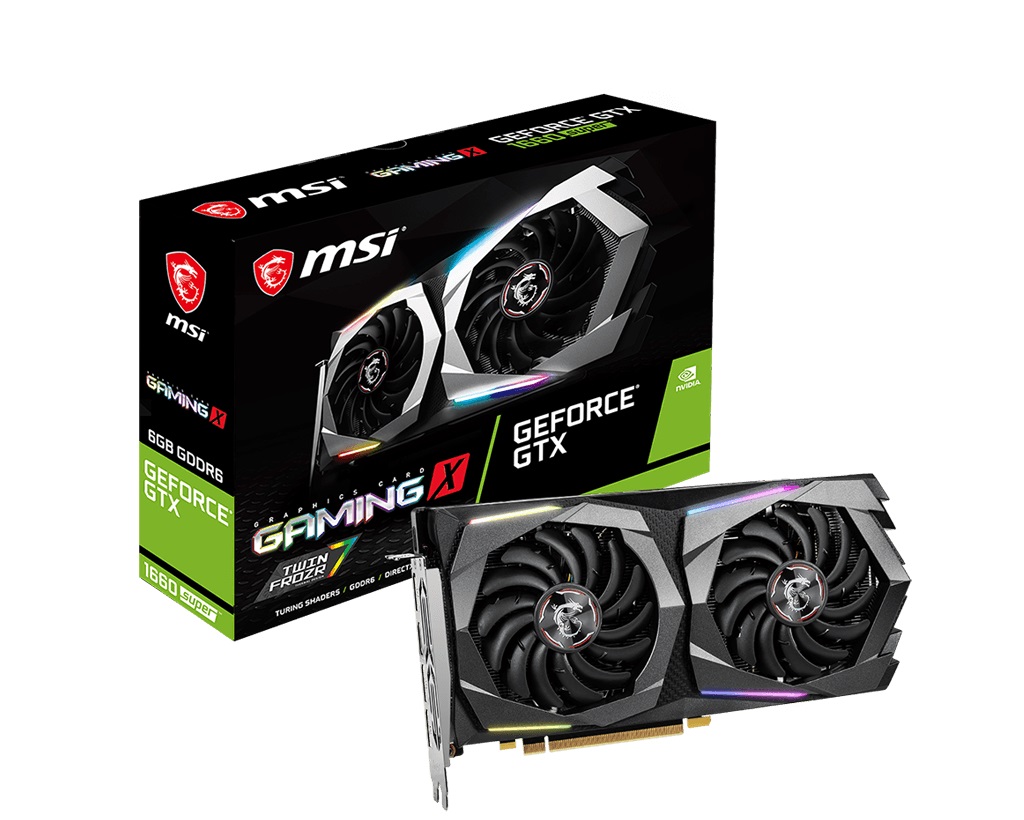 MSI Nvidia GeForce GTX 1660 SUPER Gaming X 6GB  192-BIT Graphics Card
