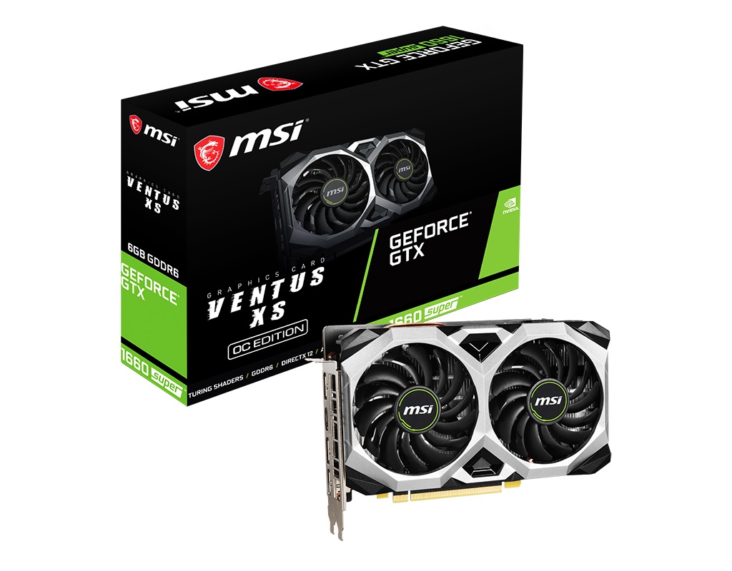 MSI Nvidia GeForce GTX 1660 SUPER Ventus X OC 6GB  192-BIT Graphics Card