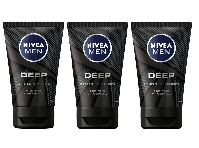 Nivea Men – Deep Face Wash – Clears Oil and Impurities (3 x 100ml)