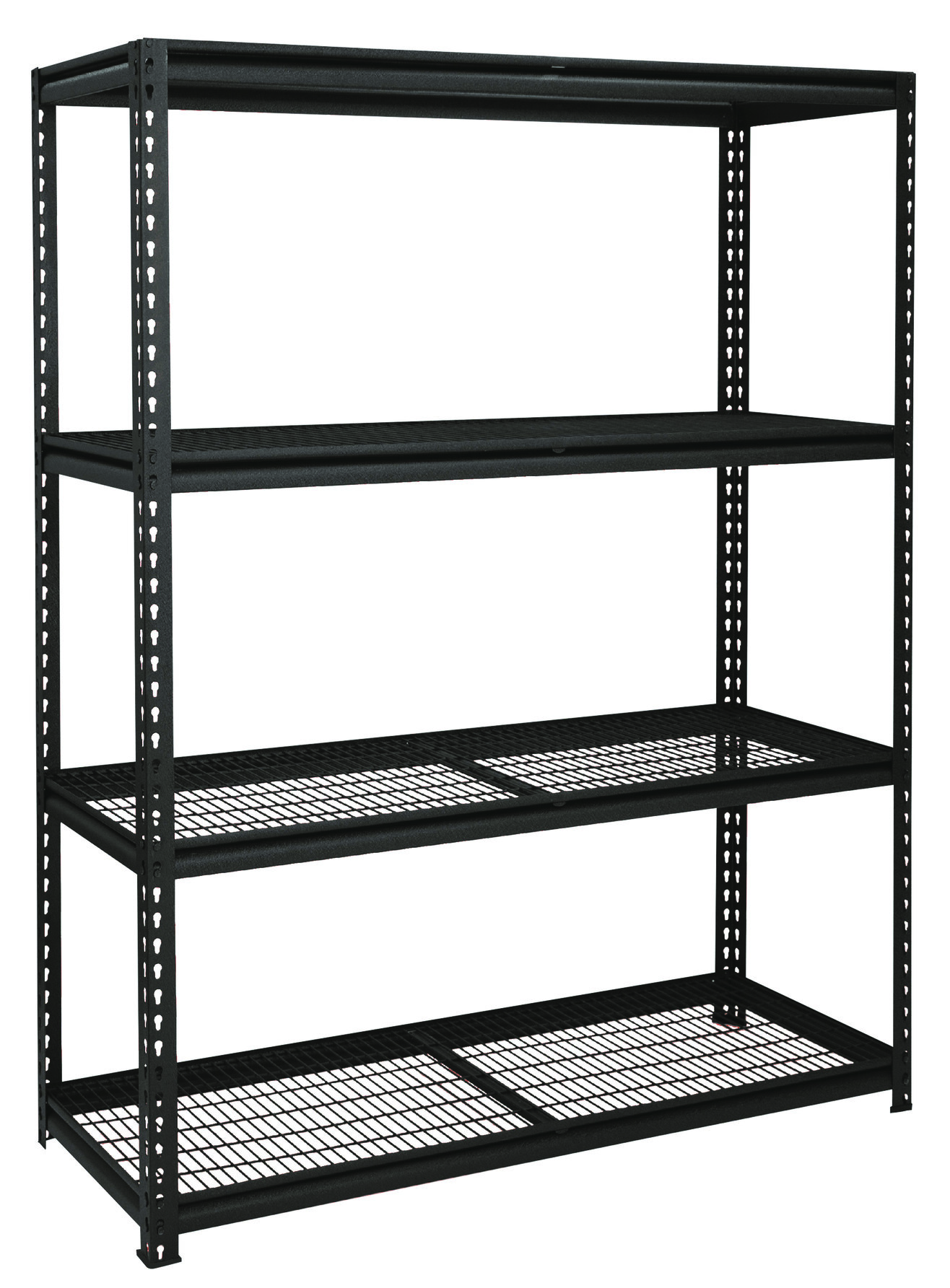 Wildberry – Black Heavy Duty Shelving – 4 Steel Shelves