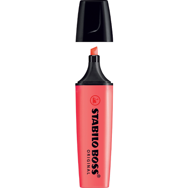STABILO Boss Highlighter Red Box 10