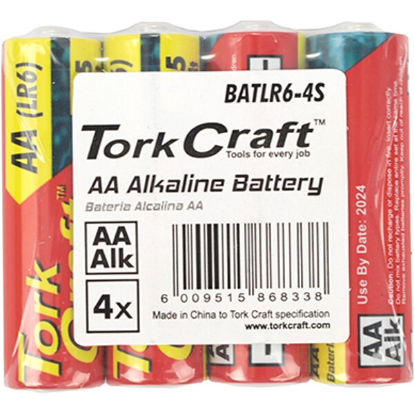 Lr6 4S Aa 1.5V Battery X4 Pack Shrink Wrap (Moq 30)