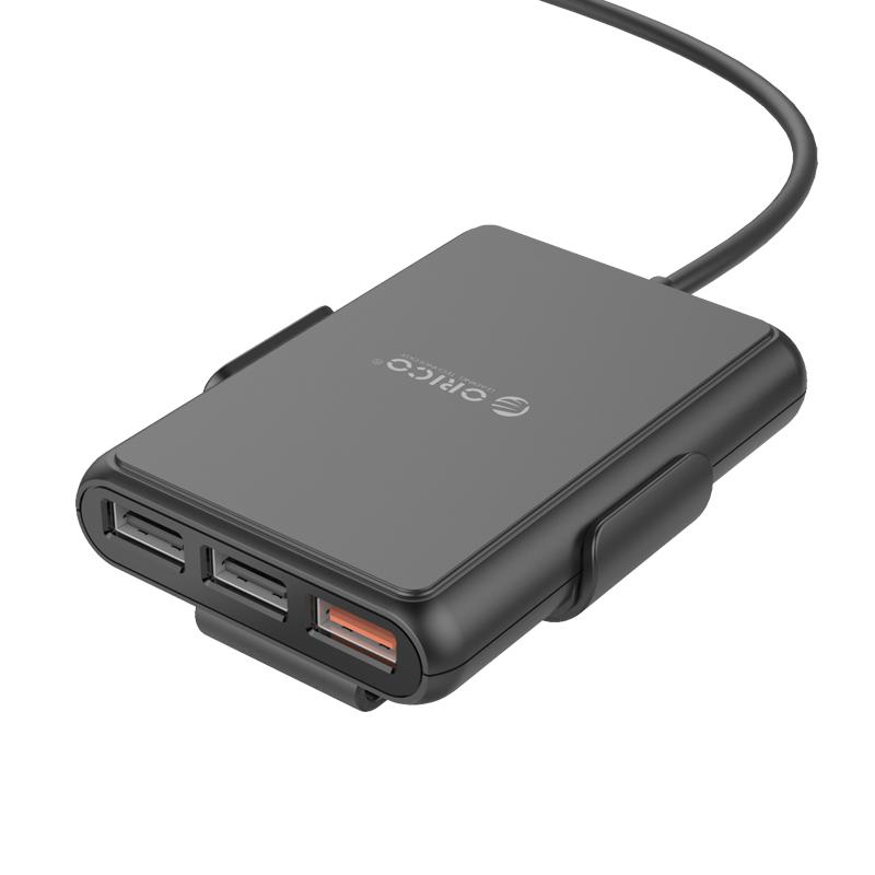 Orico PRO 5 Port 52W QC3.0 Extended Seat Clip Car Charger