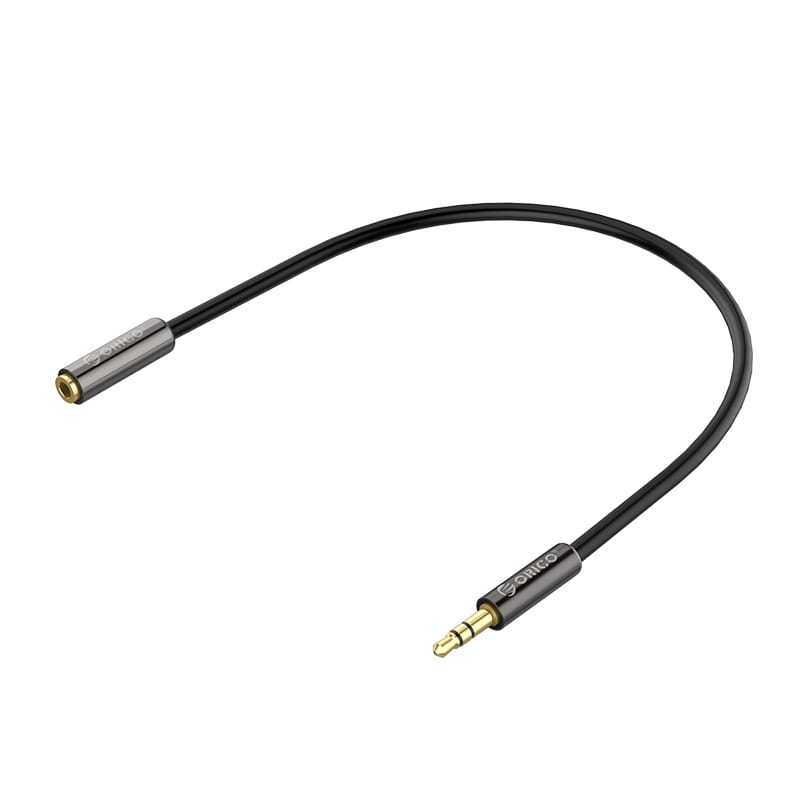Orico 1.5m Male to Female AUX Extender Cable – Black