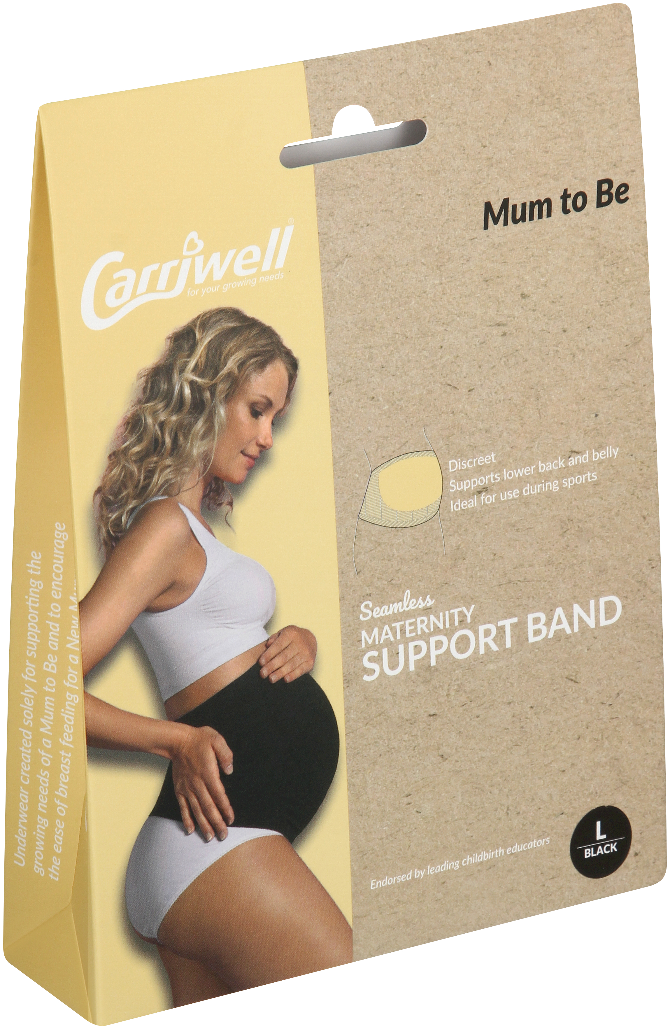 Maternity Support Band Black Large