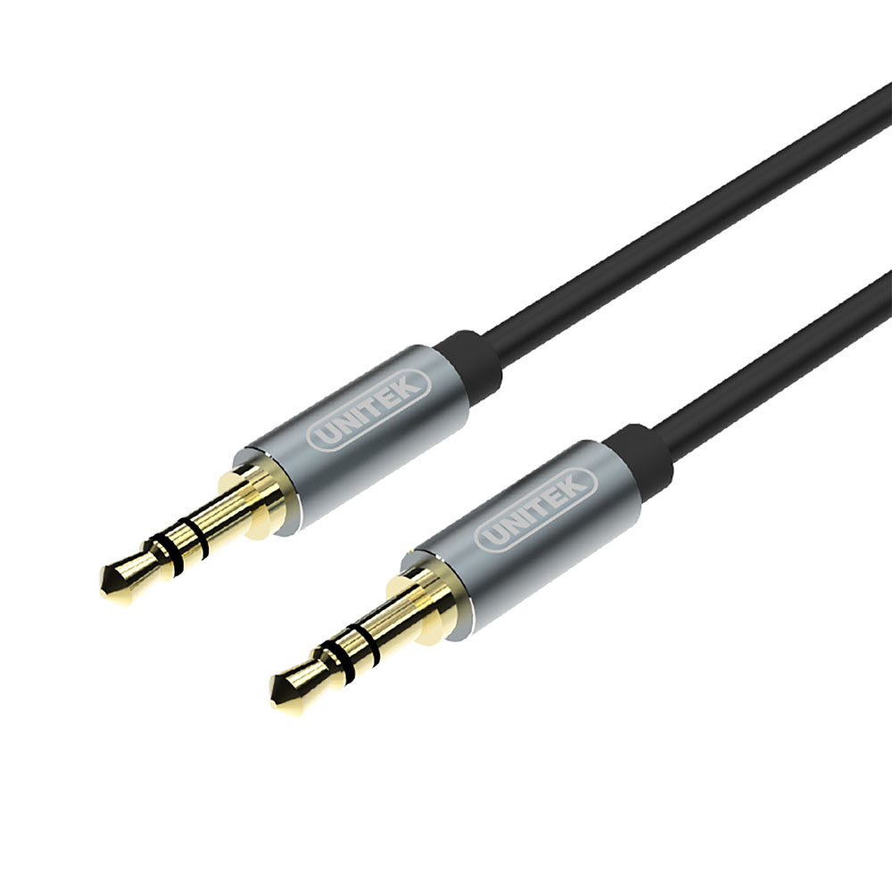 Unitek 1m 3.5mm Stereo Audio Cable Male To Male (Y-C926ABK)