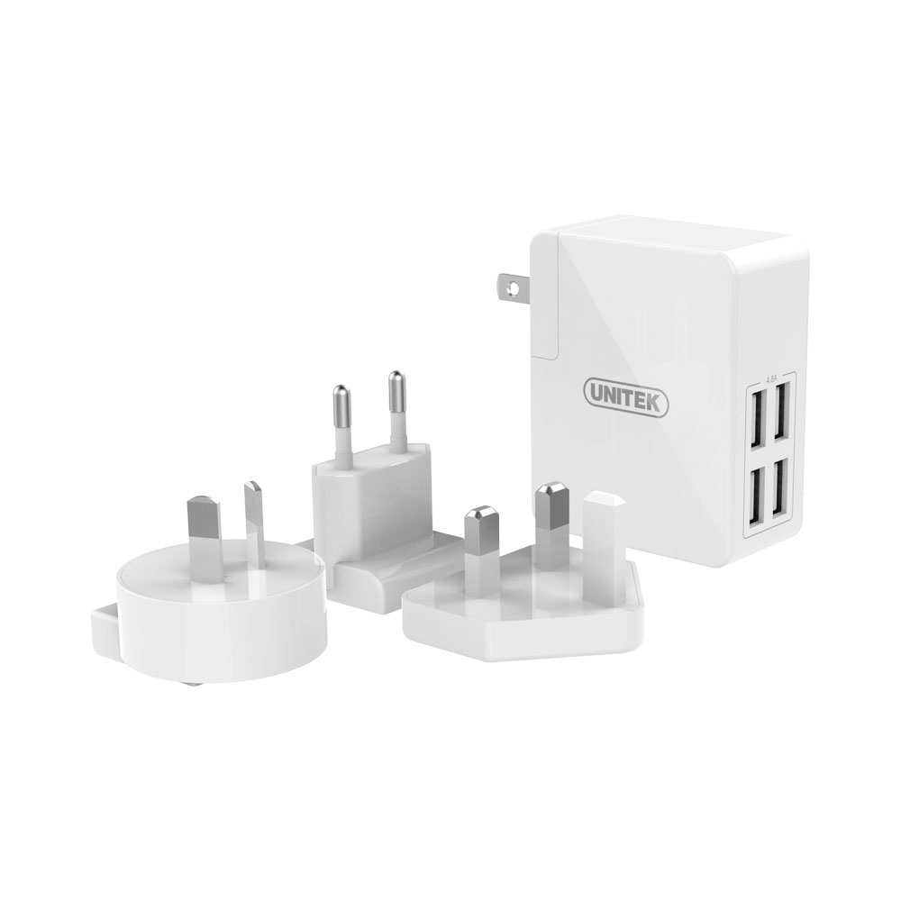 Unitek 24W 4-Port  USB  Travel Wall Charger (Y-PW10001)