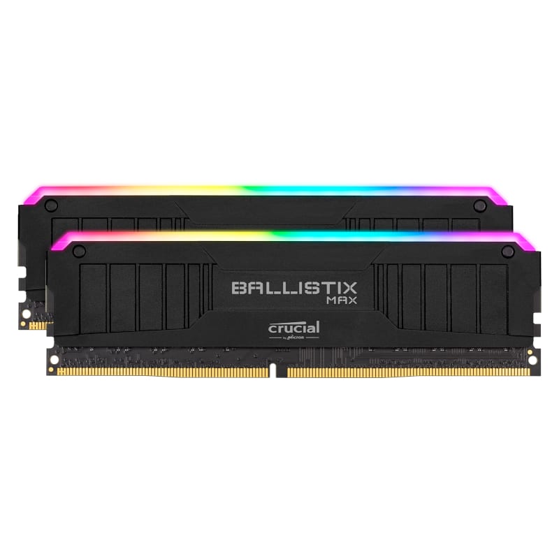 Crucial Ballistix Max RGB 32GB DDR4 4000MHz Desktop Gaming Memory – Black