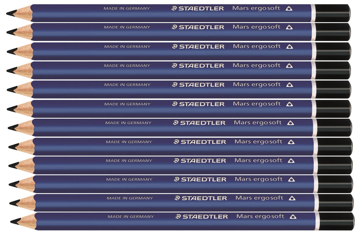 Staeadtler Mars Ergosoft 2B Pencil Box of 12