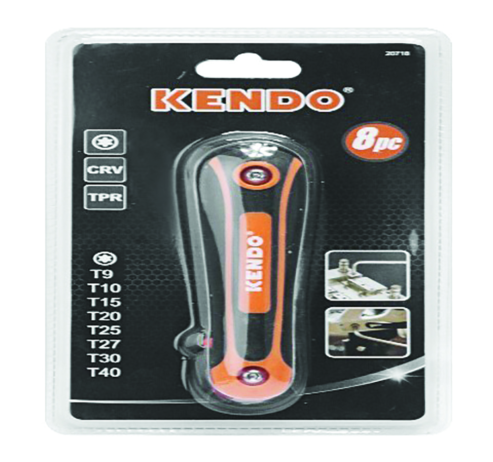 Kendo 8 Piece Folding Torx  Key Set