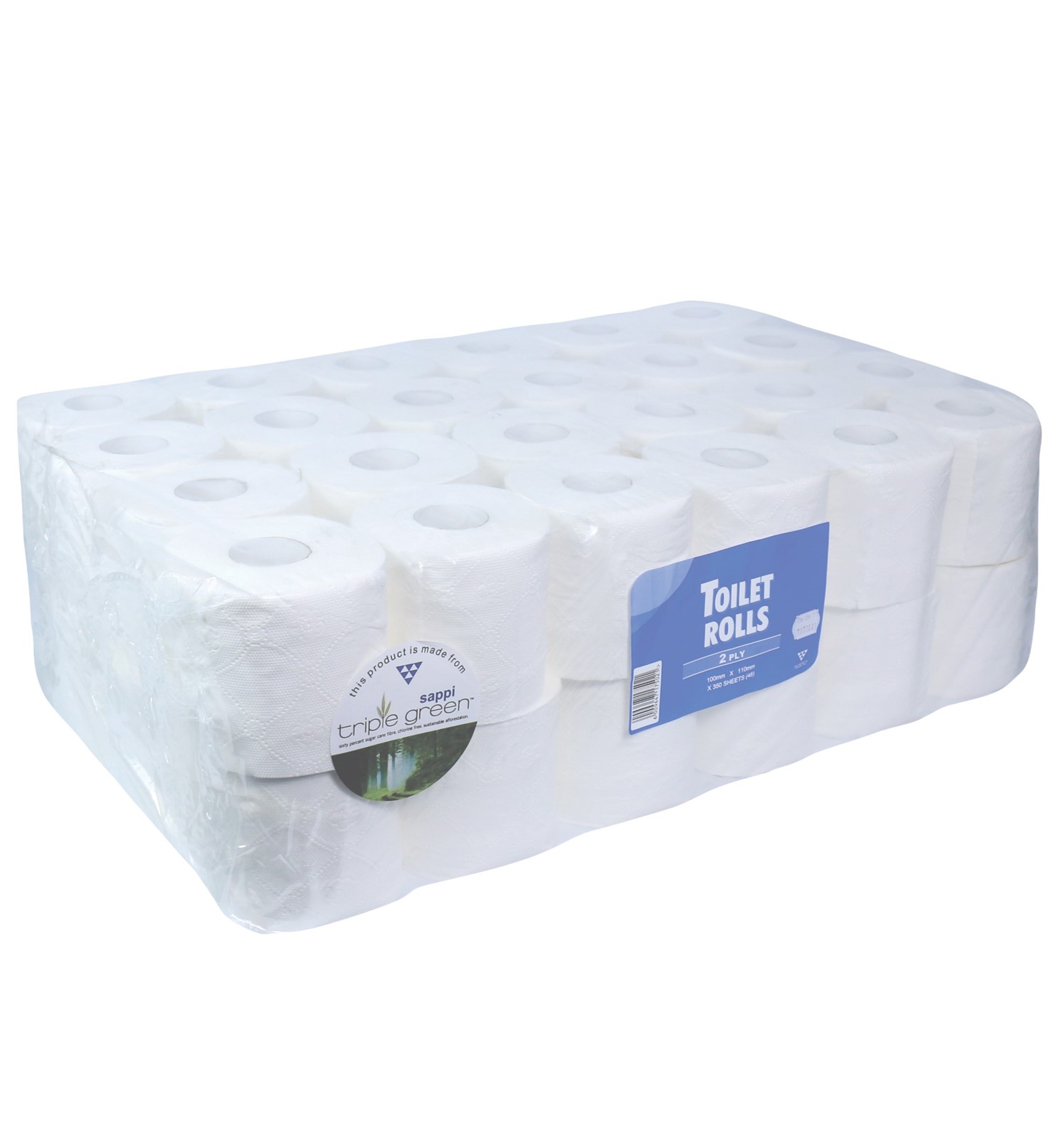 Sappi Triple Green 2Ply (Premium Hotel Grade) Toilet Paper – 48 pack