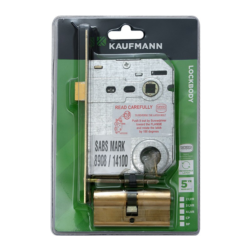 Kaufmann Lockbody Cylinder Profile And Cylinder Solid Brass