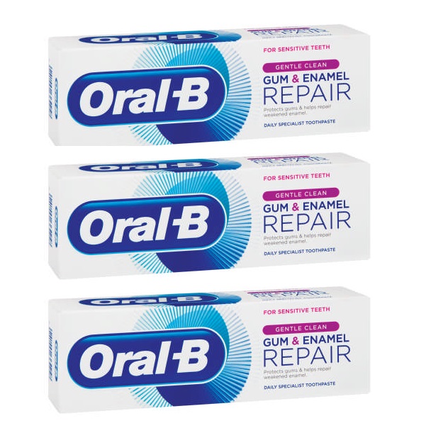 Oral-B – Gum & Enamel Repair – Gentle Clean Toothpaste (3 x 75ml)