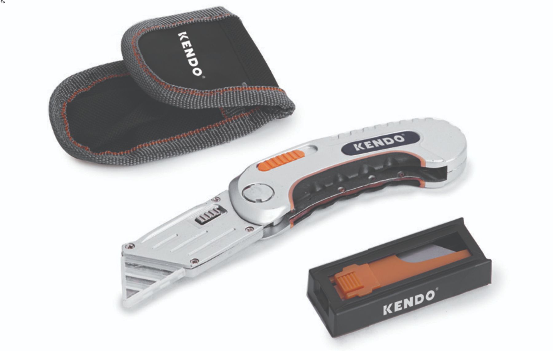 Kendo – Folding Utility Knife 61 x 19mm – 7 Piece