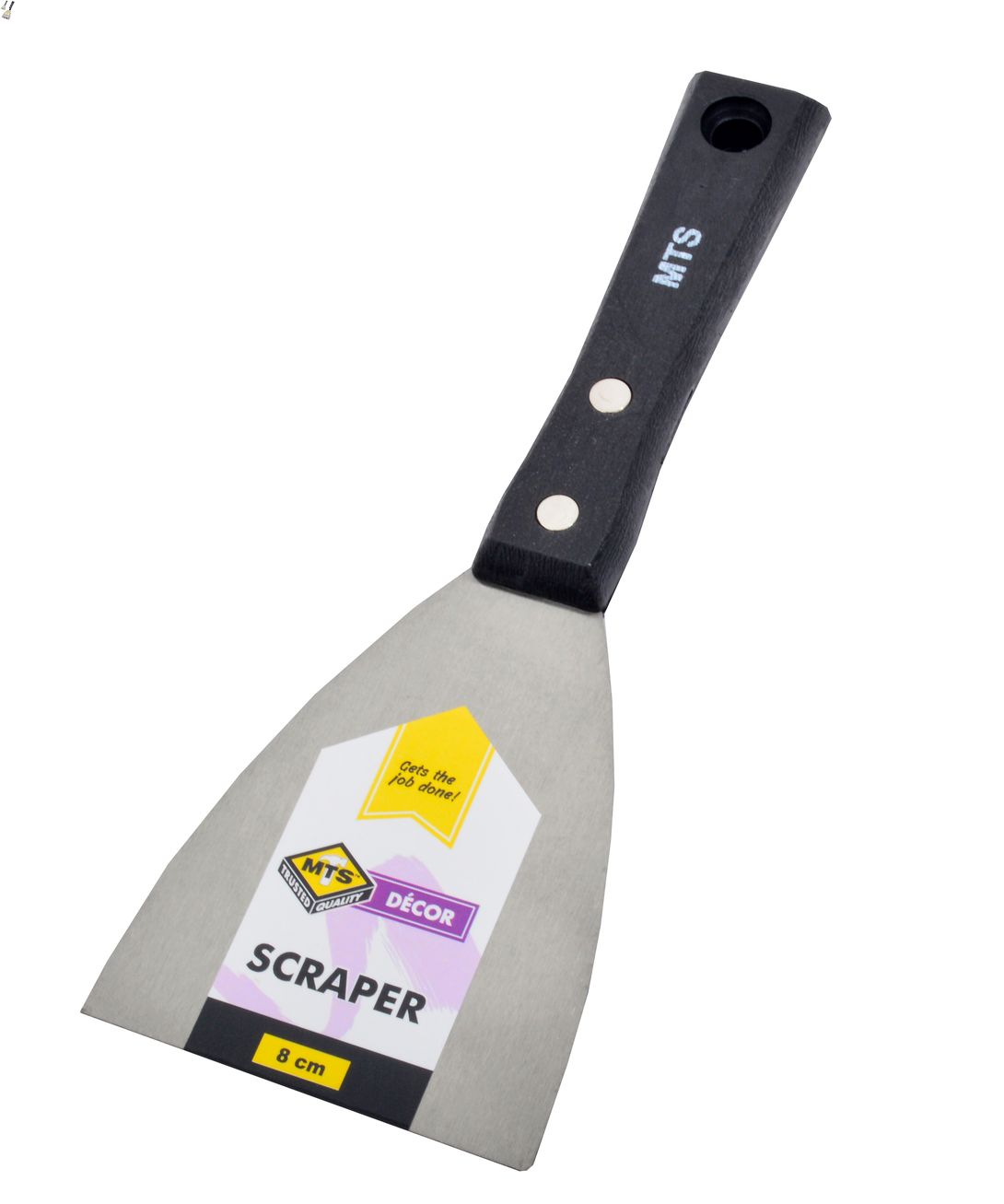 MTS Scraper Black Handle 8Cm