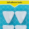 MTS Home Plastic Single Adhesive Hook – 4 Piece MTS Home Plastic Single Adhesive Hook – 4 Piece