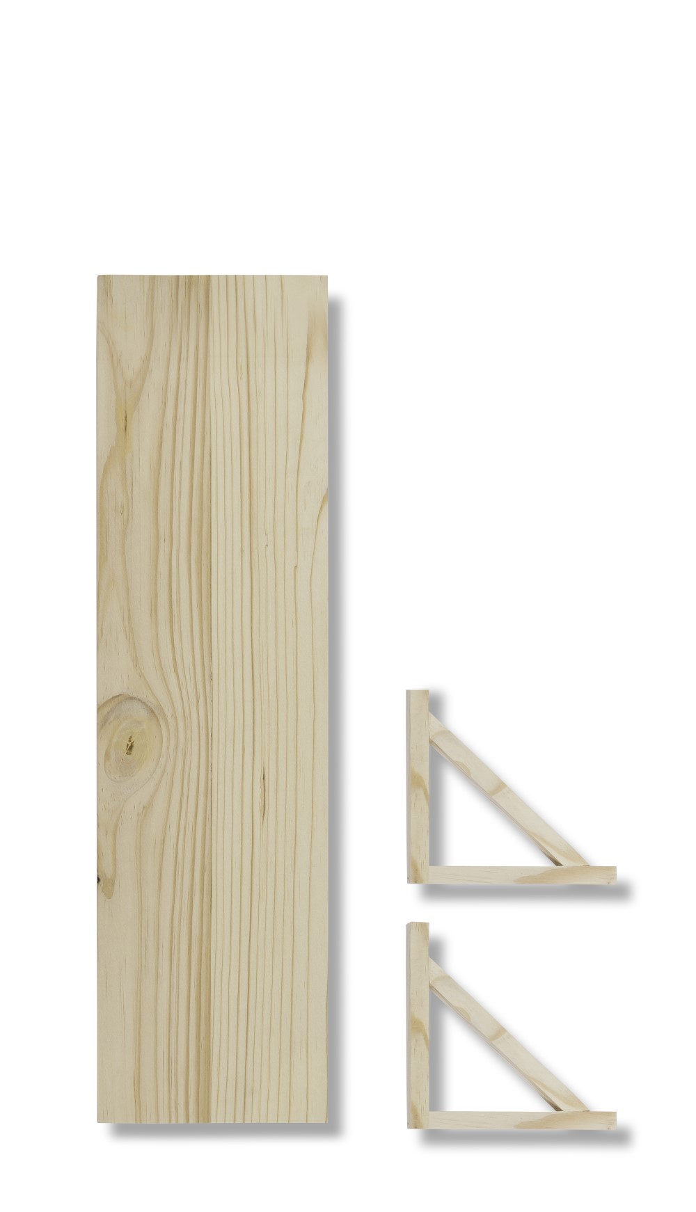 MTS Home Bracket & Shelf 600mm x 200mm Raw