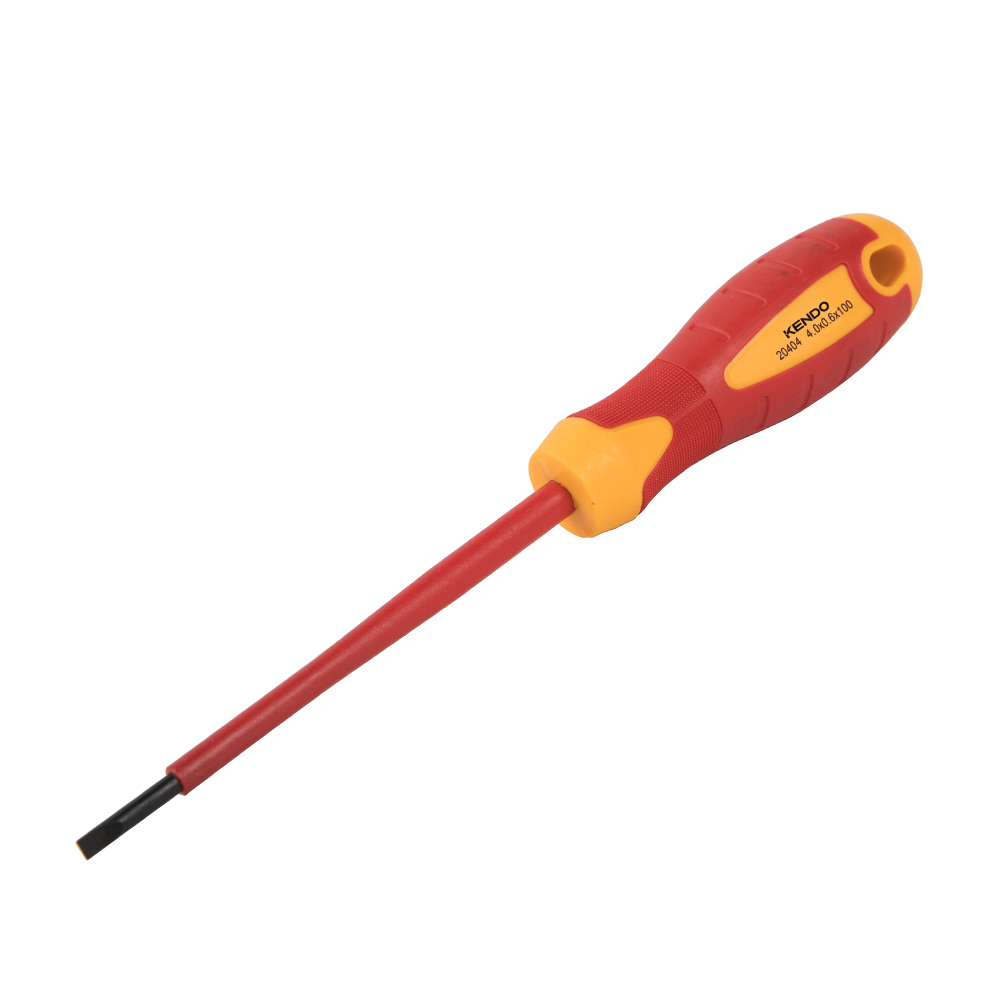 Kendo VDE Screwdrivers, Slotted 4x100mm
